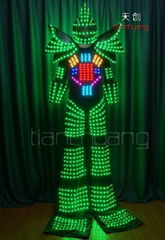 Full Color Stilt Walkers' LED Robot Costumes