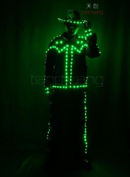 Programmable LED Light Tron Dance Suit 3