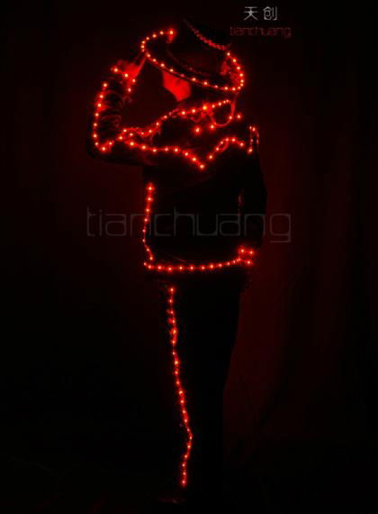 Programmable LED Light Tron Dance Suit 2