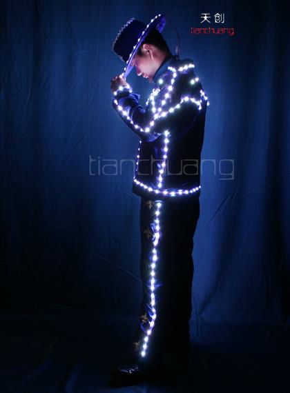 Programmable LED Light Tron Dance Suit 5