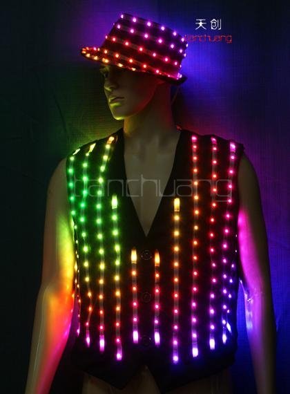Programmable Stage Show Costume, Pixel LED Costume
