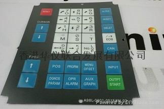 FANUC 0M A98L-0001-0518#M 02 Membrane Keysheet Keypad 5