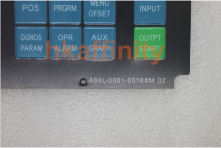 FANUC 0M A98L-0001-0518#M 02 Membrane Keysheet Keypad 2