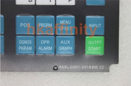 FANUC 0M A98L-0001-0518#M 02 Membrane Keysheet Keypad 3