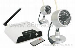 2.4GHz wireless water-proof and night vision surveillance record receiver kits