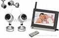 2.4GHz 7inch LCD wireless surveillance av receiver kits