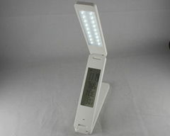  Foldable LED book Lamp with calendar clock