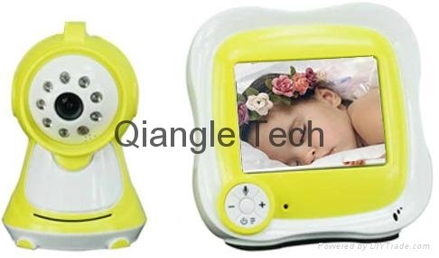 3.5"LCD wireless night vision baby monitor CCTV camera 2