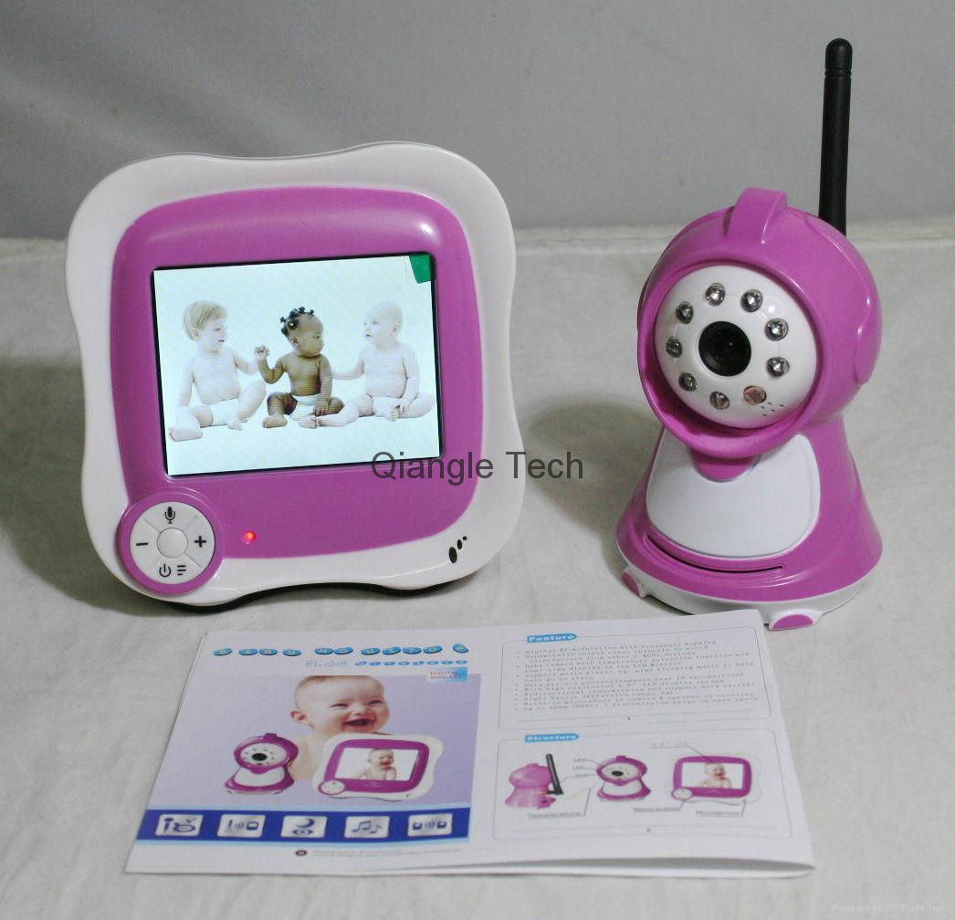 3.5"LCD wireless night vision baby monitor CCTV camera 5