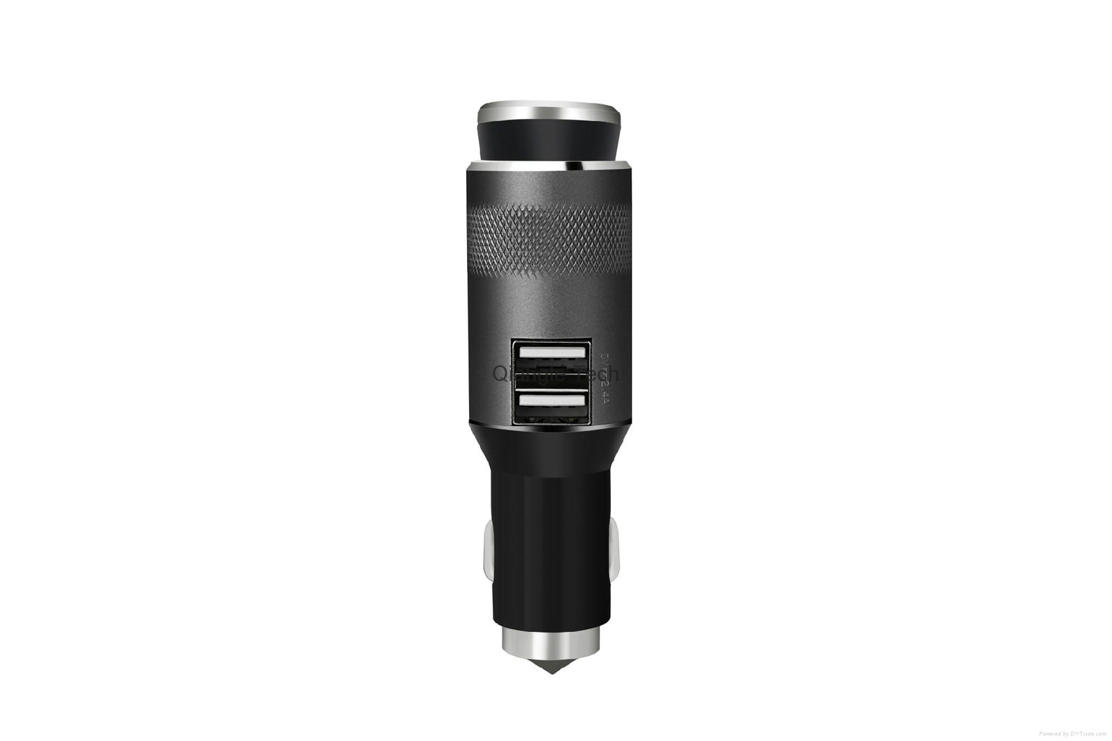 3 in 1 car charger ear phone safety hammer