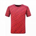 Mens Blank Sports T-shirt Short Sleeve Quick Dry Tees 1