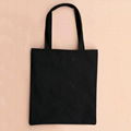 Black White Basic Single Shoulder Bag Canvas Customize Printing Shopping Bag