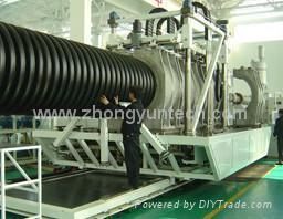  PE double wall corrugated  pipe machine