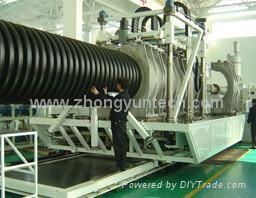 Plastic corrugated pipe processing Machine