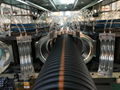 ZC-600H hdpe double wall corrugated pipe extrusion line for ID100-OD600mm pipes 