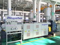 ZC-600H hdpe double wall corrugated pipe extrusion line for ID100-OD600mm pipes 