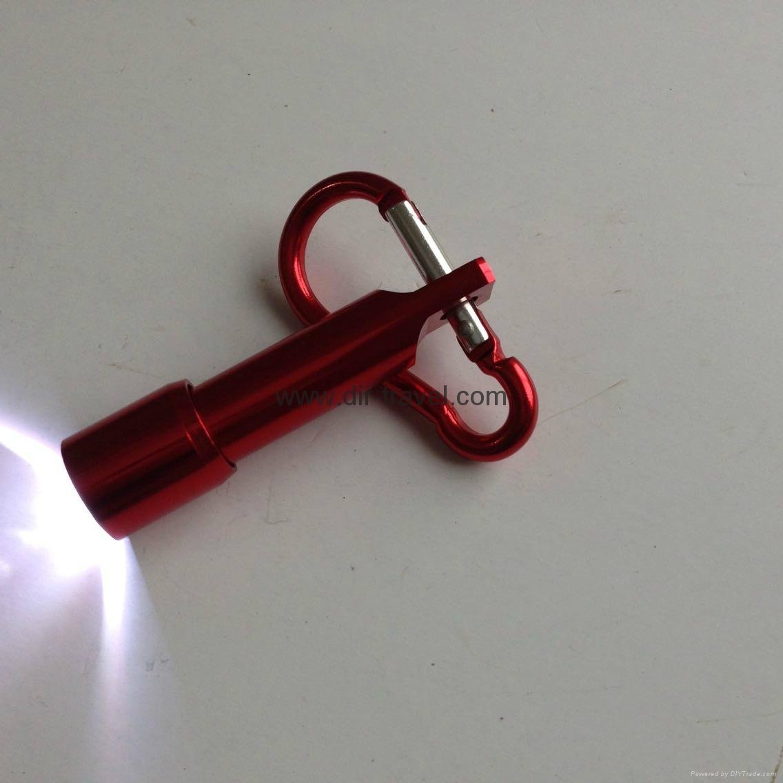 flashlight carabiner keychain 2