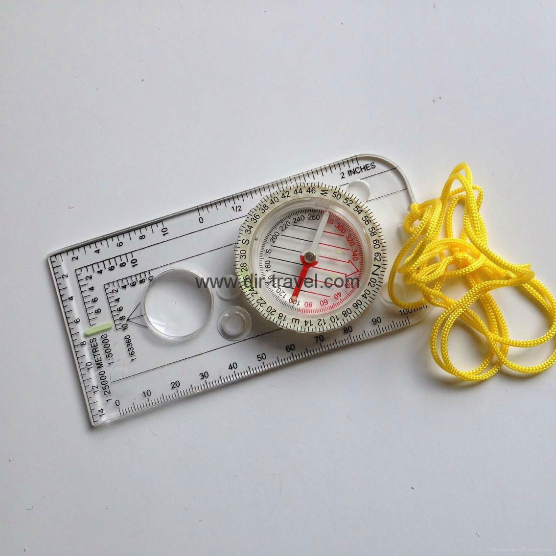 Map Scale Compass Liquid Filled Compass outdoor tool