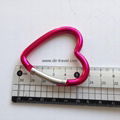 High Quality Cheap Heart Shape Aluminum Carabiner Keychain Bulk Sale 5