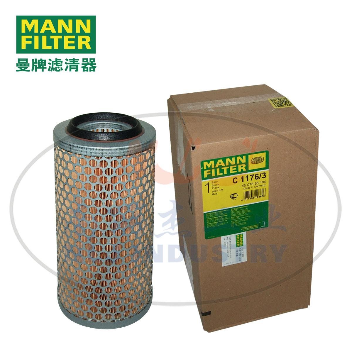MANN-FILTER(曼牌滤清器)空气滤清器C1176/3 5