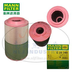 MANN-FILTER(曼牌滤清器)空滤C25740