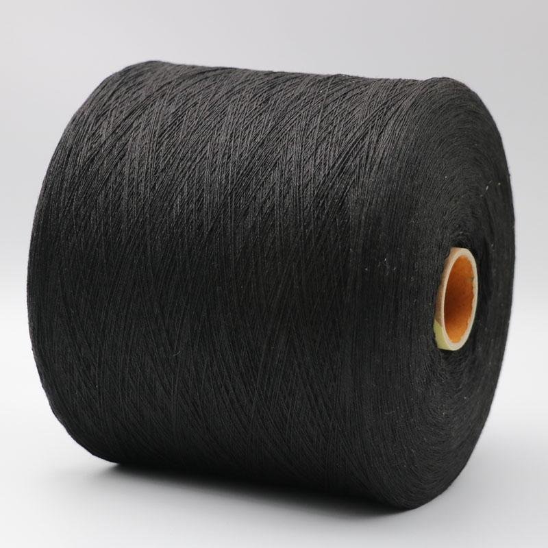 Carbon Conductive fiber 20D wrap Ne16/1 PL fiber spun yarn-XTAA196 2