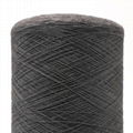 Carbon Conductive fiber 20D wrap Ne16/1 PL fiber spun yarn-XTAA196