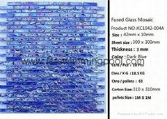 Colored glass mosaic