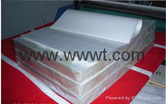 hot peelng matte 75microns*39*54cm PET heat transfer film for clothing