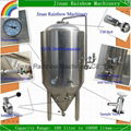 stainless steel 250l beer cooling water jacket conical fermenter