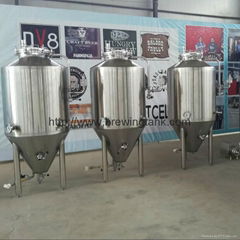 Conical fermentation tank , pilot beer fermenter