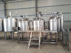 Microbrewery, turnkey beer brewing system