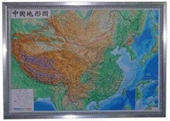 中国地形模型 