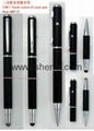 3 in 1 Laser Pointer Touch Stylus Pen for Apple iPad iphone HTC Blackberry 