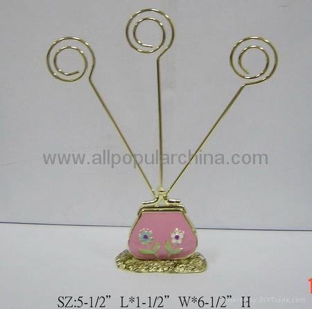 Place card holder memo clip 2