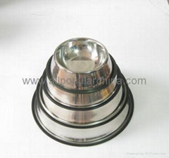 Stainless steel pet bowl