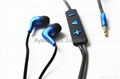 Hands free stereo mobile Headphones with online microphone