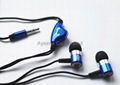 Factory custom metallic earphones handsfree headphones