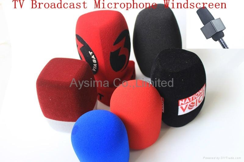  Microphone foam windscreen sponge windshields mic flags 2