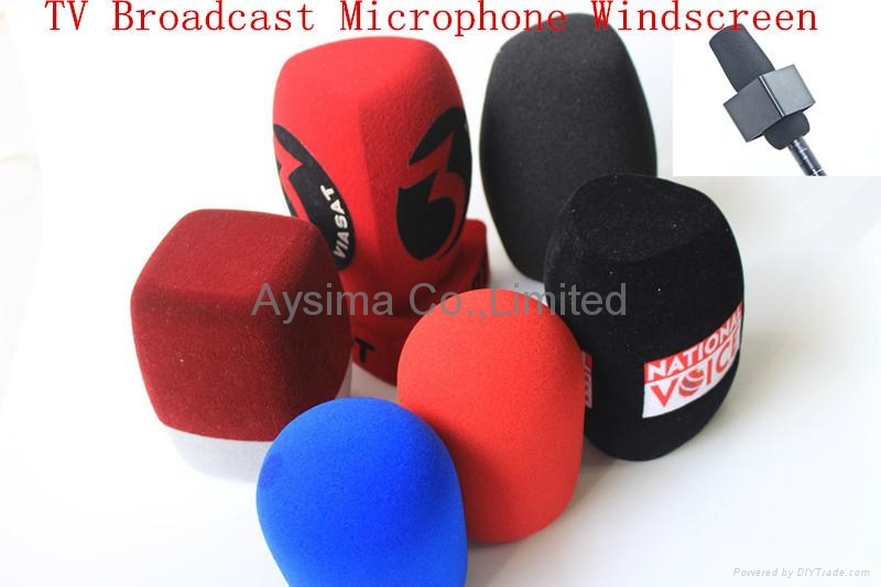 Microphone foam windscreen sponge windshields mic flags China