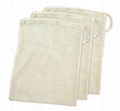 Cotton Muslin Produce Bag Reusable for Shopping with Organic Cotton 3