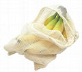 Cotton Muslin Produce Bag Reusable for Shopping with Organic Cotton 5