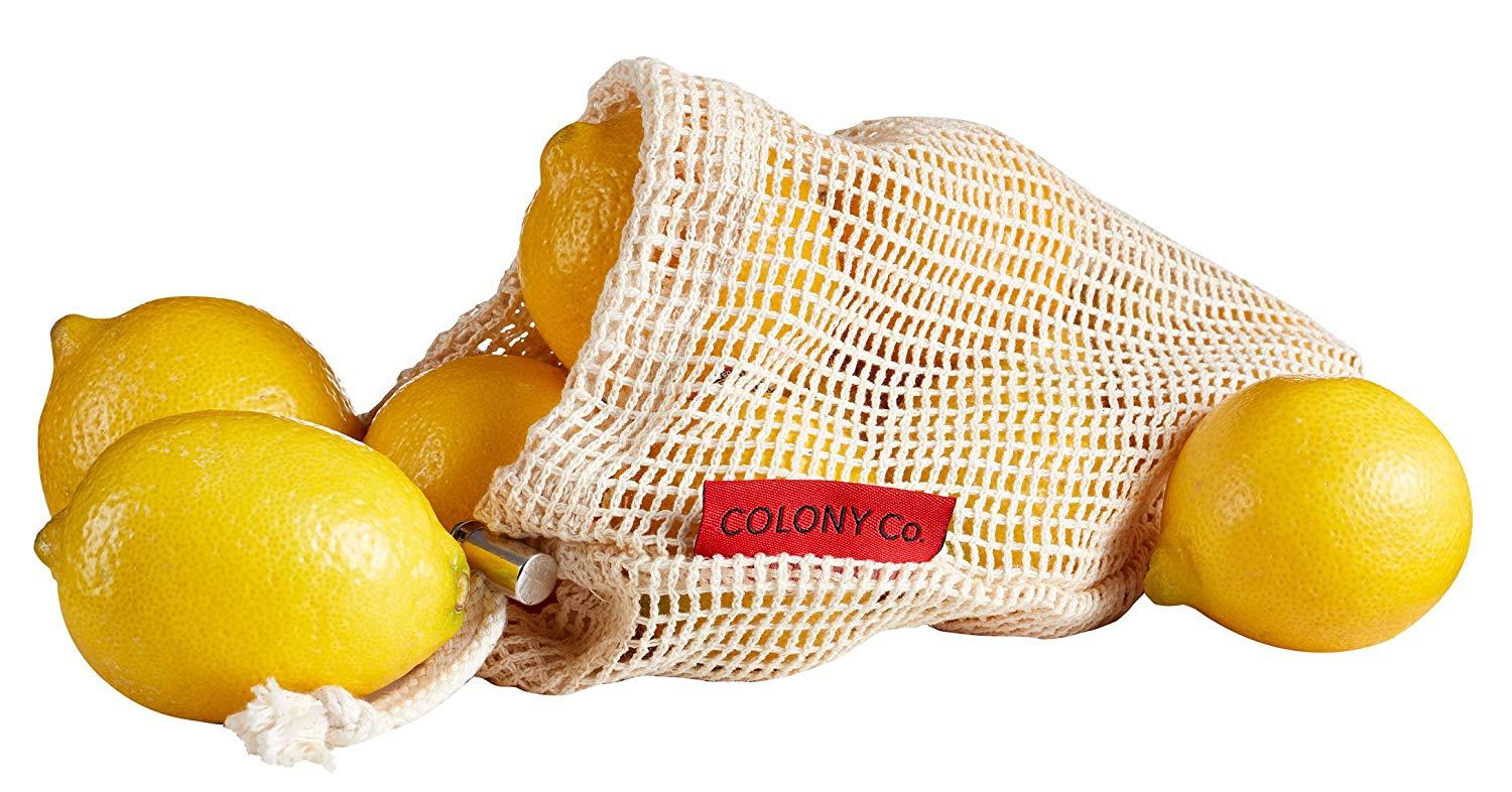 Reusable Produce Bags | Natural Cotton Mesh bags