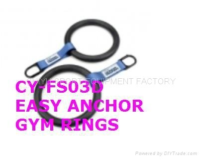 CY-FS03 EASY ANCHOR OLYMPIC GYM RINGS FOR FITNESS AND BODY BUILDING