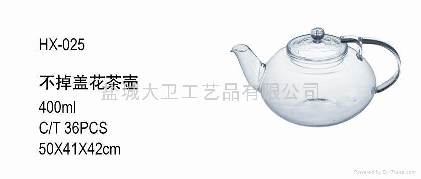 GLASS TEAPOT AND CUP 2