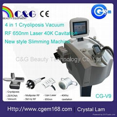 4 in 1 Cryoliposis+laser lipo diode laser+40K cavitation +multi polar RF slimmin
