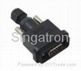 Waterproof D-Sub connector IP67 male plug assembly type