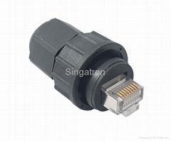 Singatron waterproof RJ45 plug IP67