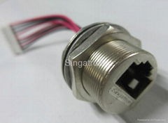 Waterproof metal RJ45 connector