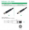 Waterproof sensor connector used for E-Bike indicator